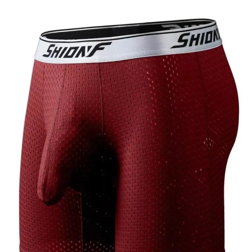 Men's Mesh Boxer Briefs, High Stretch Solid Boxer Briefs
